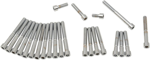 Chrome Socket-Head Cam/Primary Cover Bolt Set - Part #DS190750S - Hogparts UK