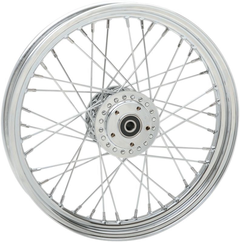 Drag Specialties Front Wheel 19"X2.5 Laced Chrome - Part #02030530 - Hogparts UK