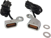 Drag Specialties Lights Marker Handlebar Chrome/Amber Led - Part #20402132 - Hogparts UK