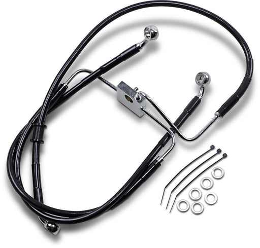 Drag Specialties Frt Brake Line Xl Bk +4 - Part #17415347 - Hogparts UK