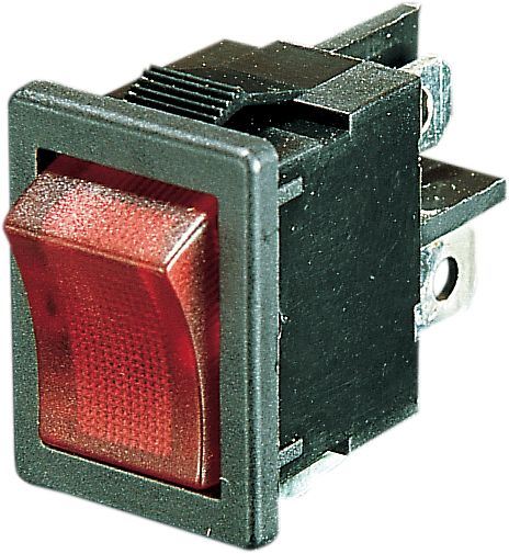 Drag Specialties Rocker Switch On/Off Lighted Red - Part #DS272147 - Hogparts UK