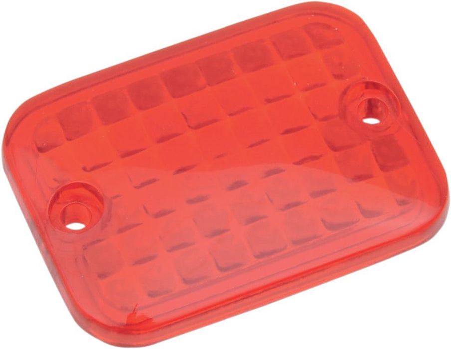 Drag Specialties Replacement Lens Mini-Rectangular Marker Light Red - Part #20400302 - Hogparts UK