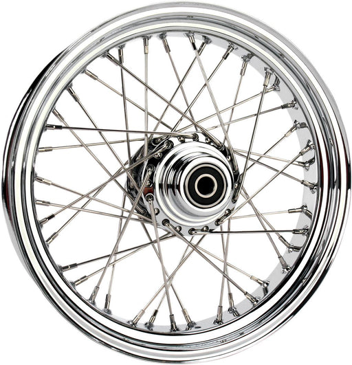 Drag Specialties Front Wheel 16X3.5 Single-Disc 40-Spoke Chrome - Part #02030060 - Hogparts UK