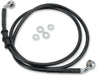Drag Specialties Front Brake Line Black Vinyl Coated Stainless Steel Extended 4" - Part #17412594 - Hogparts UK