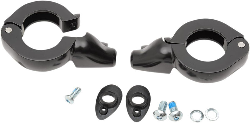 Drag Specialties Turn Signal Fork Clamps 41Mm Black - Part #20201270 - Hogparts UK