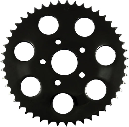 Drag Specialties Sprocket Rear Wheel 46T Flat Gloss Black - Part #12101832 - Hogparts UK