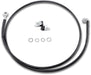 Drag Specialties Front Brake Line Black Vinyl Coated Stainless Steel Extended 10" - Part #17412549 - Hogparts UK