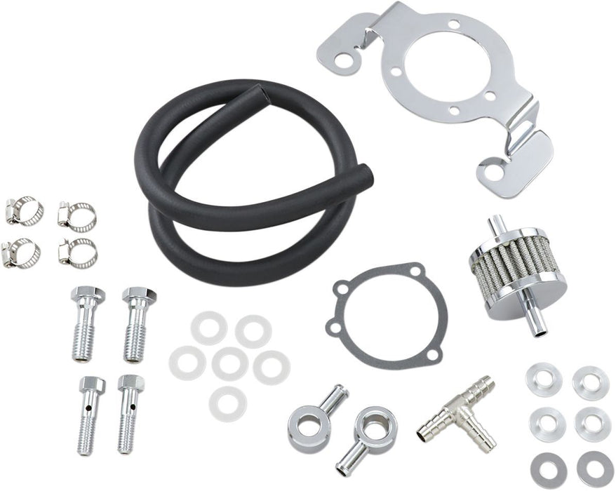 Drag Specialties Crankcase Breather/Support Bracket Kit - Part #DS289082 - Hogparts UK