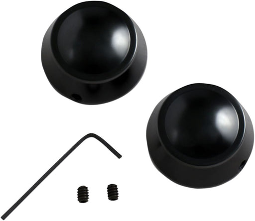 Drag Specialties Swingarm Pivot Bolt Cover Black - Part #13030201 - Hogparts UK